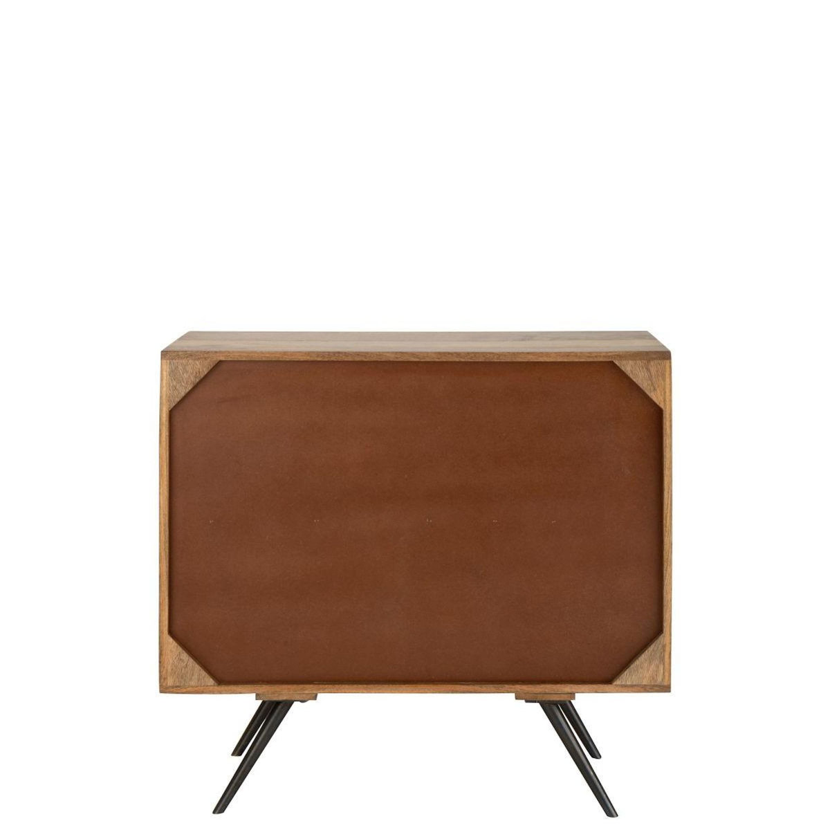 Paris Prix Buffet 2 Portes en Bois  Fils Tissés  92cm Multicolore
