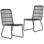 Voir la diapositive 1 : VIDAXL Chaises de jardin lot de 2 Resine tressee Noir