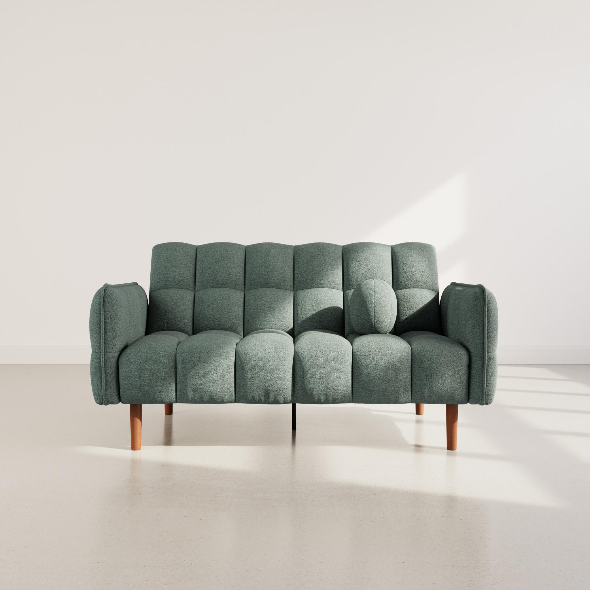 Voir la diapositive 2 : BEST MOBILIER Adam - canapé convertible clic-clac 2 places en tissu texturé
