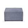 Voir la diapositive 1 : BEST MOBILIER Topaze - pouf - en velours texturé