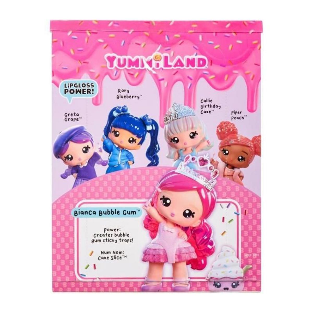 L.O.L. SURPRISE! Yummiland - Grande poupée 25 cm a coiffer et câliner - Animal de compagnie + baumes a levre parfumé - Bianca - Des 4ans