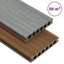 Voir la diapositive 1 : VIDAXL Panneaux de terrasse et accessoires WPC Marron/gris 30 m^2 2,2 m