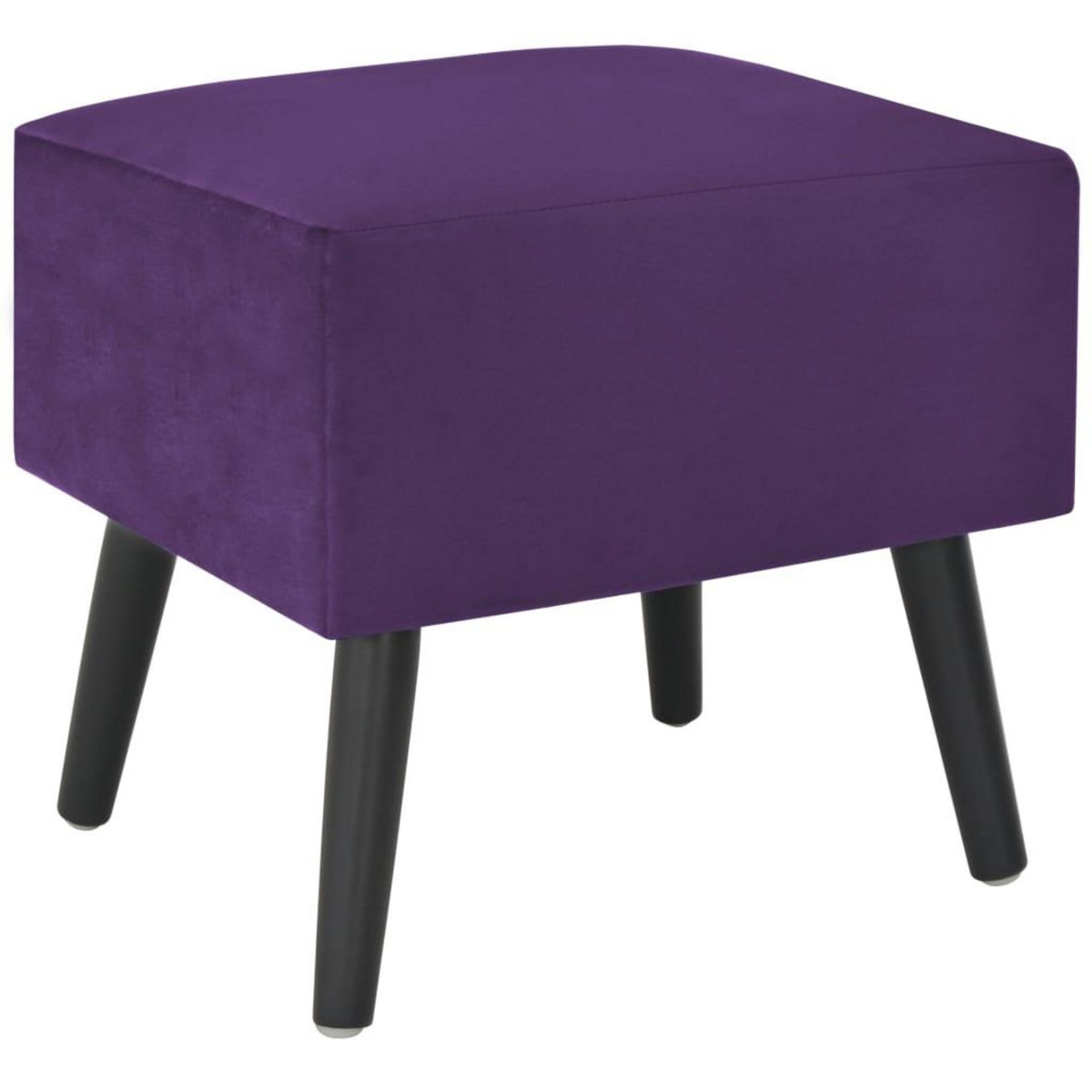 VIDAXL Table de chevet Violet fonce 40x35x40 cm Velours
