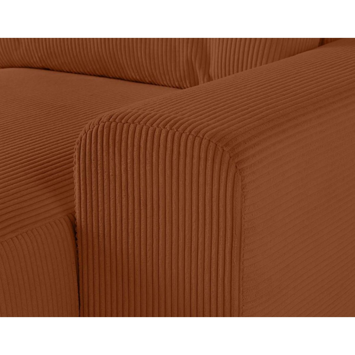 LISA DESIGN Garance - module d'assise méridienne droit - en velours côtelé