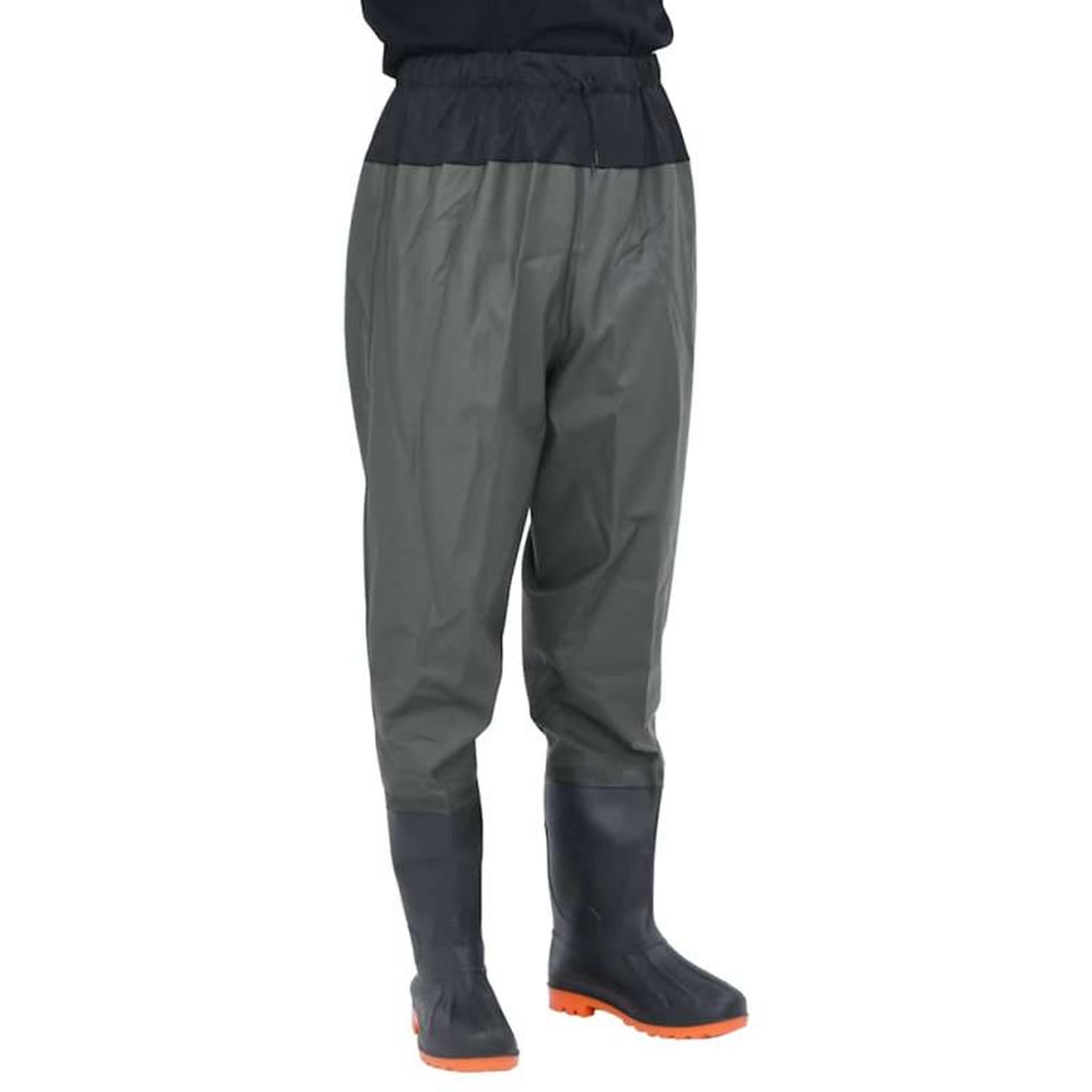 Voir la diapositive 1 : VIDAXL Cuissardes avec bottes vert foncé taille 38
