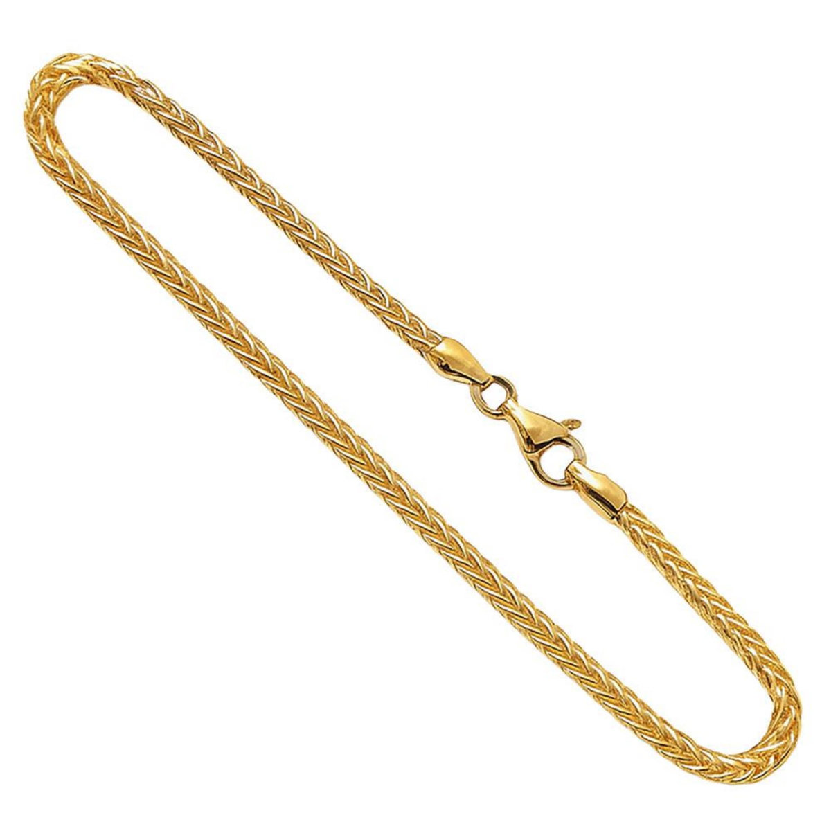 L'ATELIER D'AZUR Bracelet Or 18 Carats 750 Jaune Maille Palmier - Femme