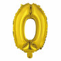 Voir la diapositive 1 : Paris Prix Ballon Gonflable Métallisé  Chiffre 0  40cm Or