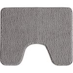 GUY LEVASSEUR Tapis de toilette uni en polyester  50x40cm. Coloris disponibles : Marron, Violet, Rouge, Bleu, Beige, Gris