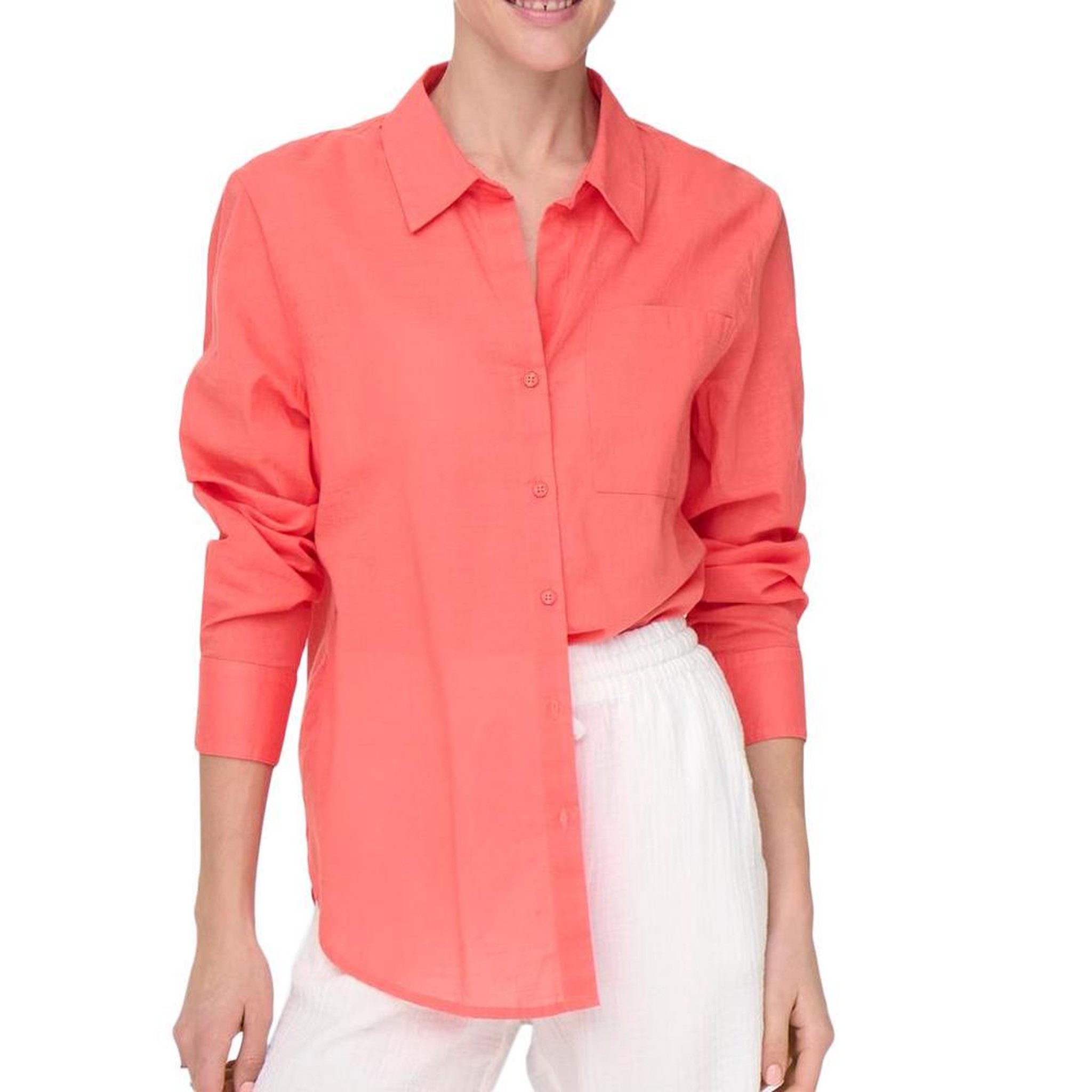 JACQUELINE DE YONG Chemise Corail Femme JDY Kimie. Coloris disponibles : Rose