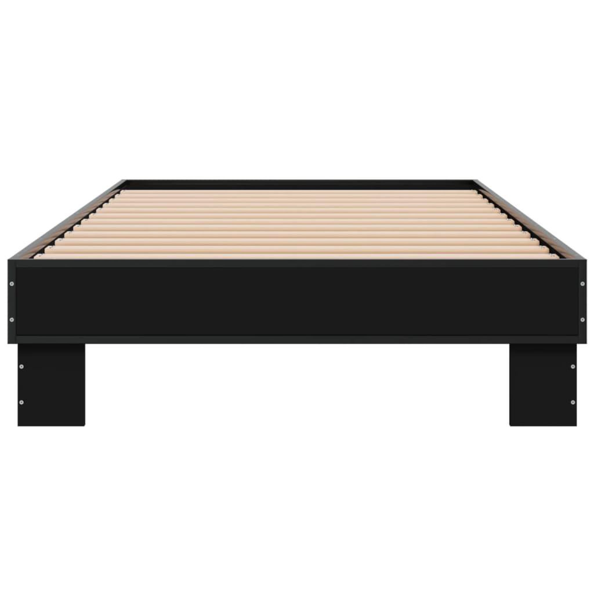 Voir la diapositive 4 : VIDAXL Cadre de lit sans matelas noir 90x200 cm