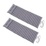 RED DECO Lot de 2 matelas bain de soleil 180cm gris anthracite - 2x sormiou gris anthracite