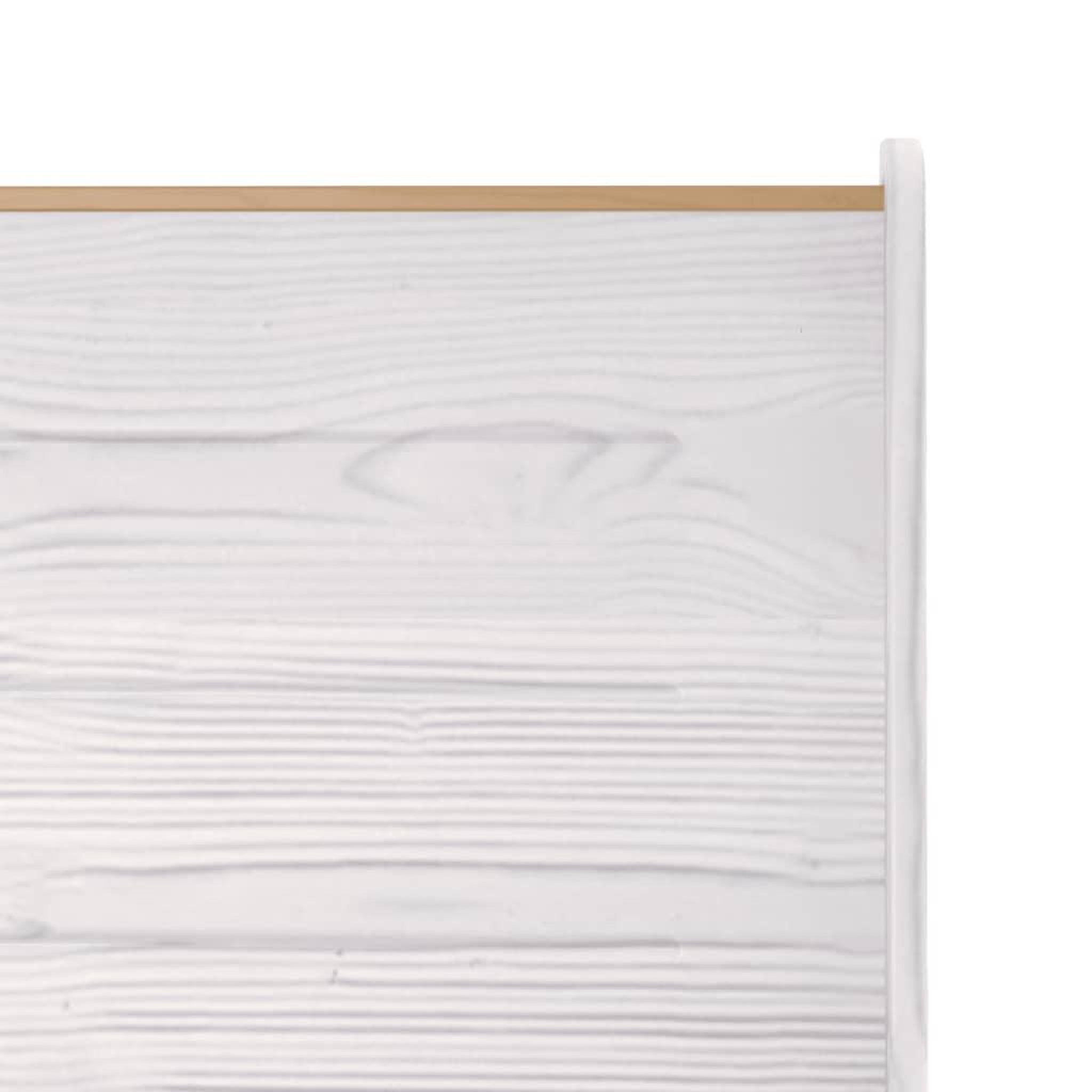 Voir la diapositive 4 : VIDAXL Banc d'angle REINE 151 cm marron miel et blanc bois pin solide