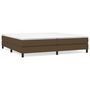 Voir la diapositive 2 : VIDAXL Sommier a lattes de lit avec matelas Marron fonce 200x200 cm