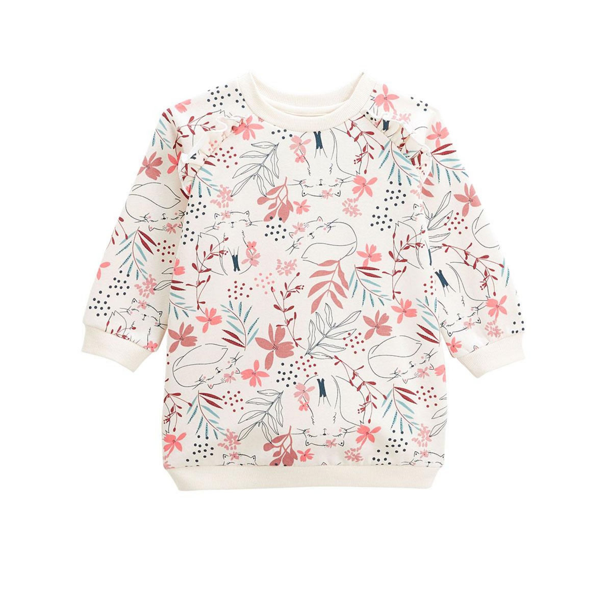 Petit Béguin Robe bébé en molleton Rosa