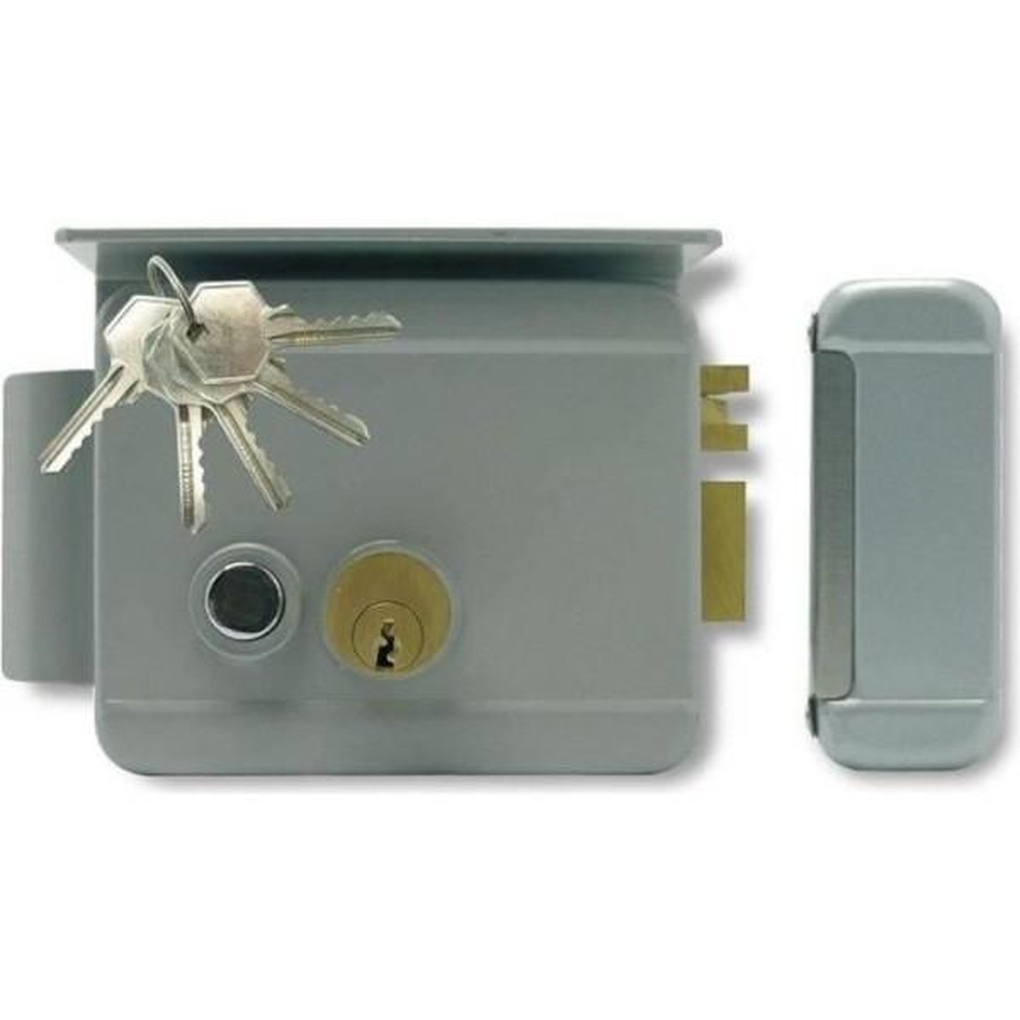 EXTEL Serrure électrique réversible - extel we 5001/2 bis - 5 clés incluses - gris