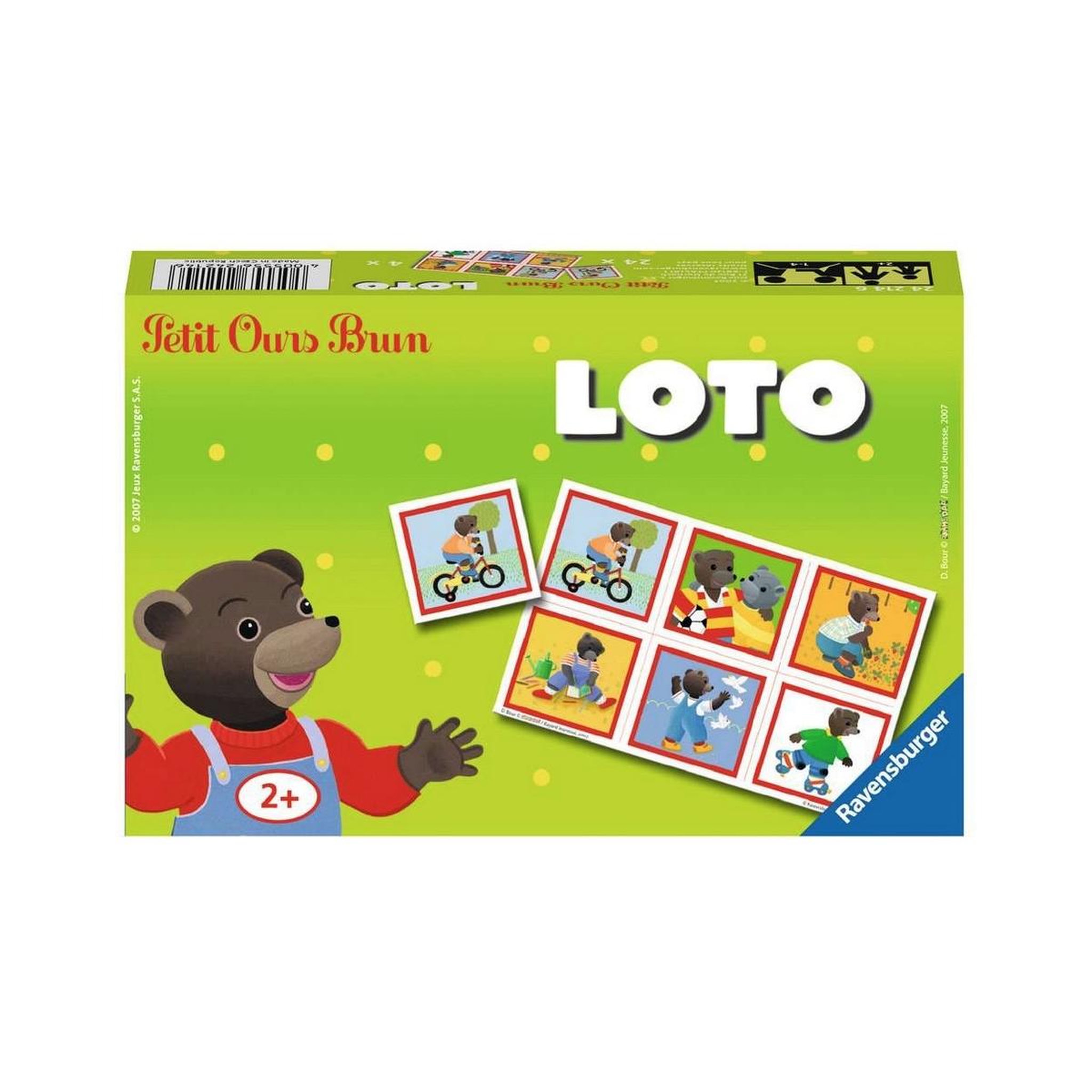 Voir la diapositive 1 : RAVENSBURGER Loto theme le Petit Ours Brun