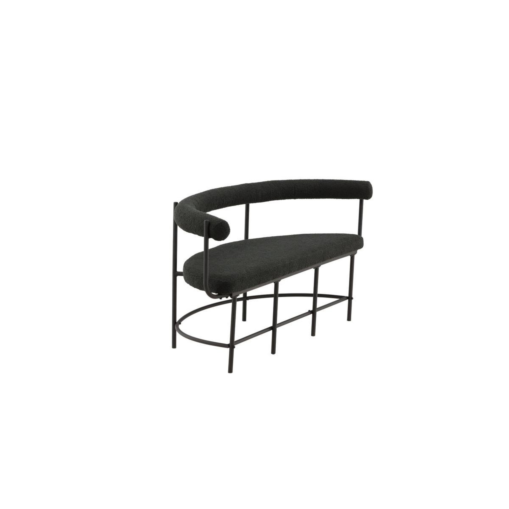 Voir la diapositive 4 : Paris Prix Banc design bouclé  stallhagen x josefin  165cm noir