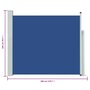 Voir la diapositive 6 : VIDAXL Auvent lateral retractable de patio 100x300 cm Bleu