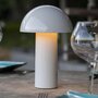 Lumisky Lampe de table sans fil LED TOD WHITE Blanc Métal H28CM