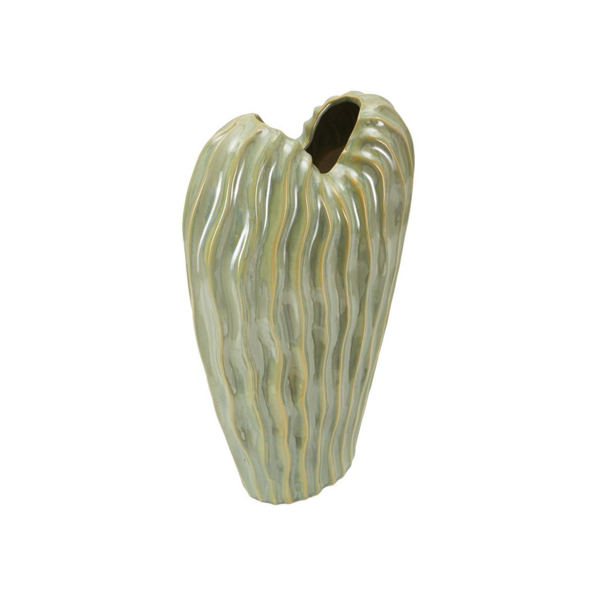 Voir la diapositive 3 : Paris Prix Vase en céramique  venice  39cm vert