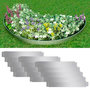 Voir la diapositive 1 : VIDAXL Cloture de pelouse flexible 15 pcs Acier galvanise 100x14 cm