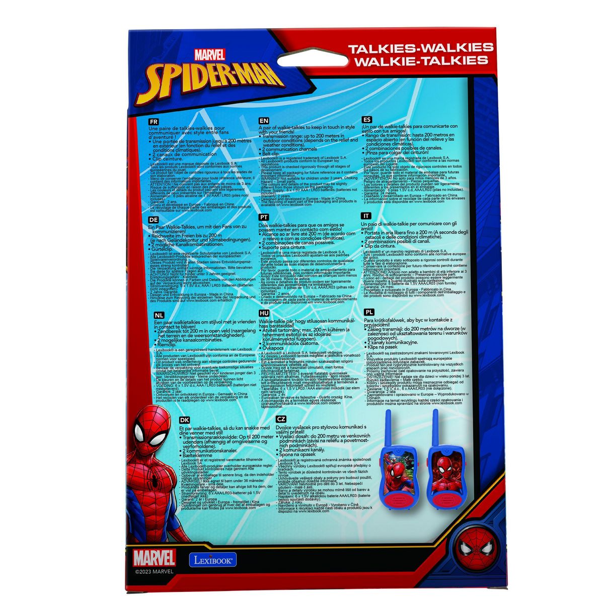 Lexibook Talkie-Walkies SpiderMan portée 200m