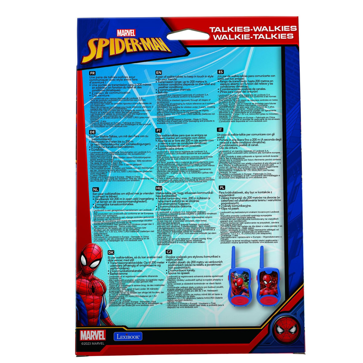 Lexibook Talkie-Walkies SpiderMan portée 200m