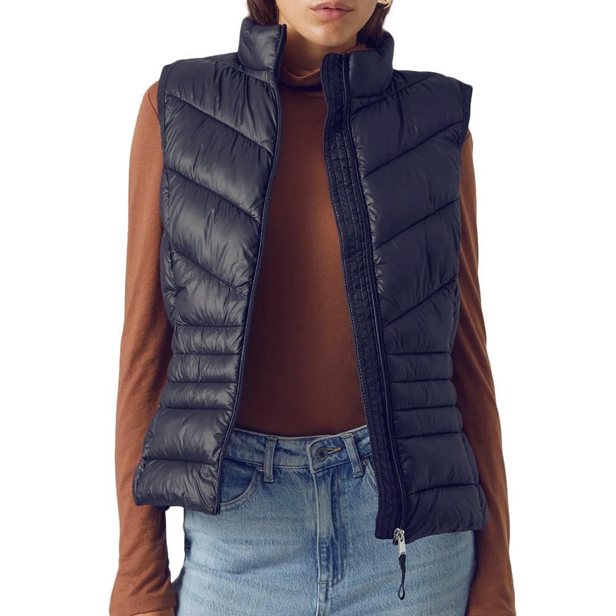 Voir la diapositive 1 : Vero Moda Doudoune sans manche Marine Femme Vero Moda Sorayasiv