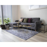 LISA DESIGN Glina - table basse ronde - métal et verre - 70 cm. Coloris disponibles : Jaune, Noir