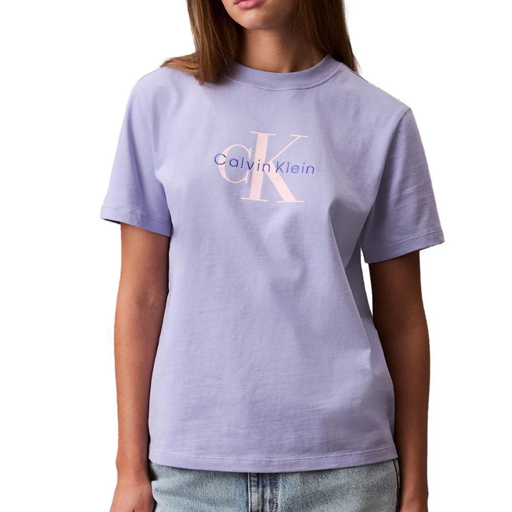 CALVIN KLEIN JEANS T-Shirt Mauve Femme Calvin Klein Jeans Hero. Coloris disponibles : Violet
