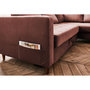 Voir la diapositive 4 : LISA DESIGN Anna - canapé d'angle droit - 5 places - convertible - en velours