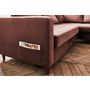 Voir la diapositive 4 : LISA DESIGN Anna - canapé d'angle droit - 5 places - convertible - en velours