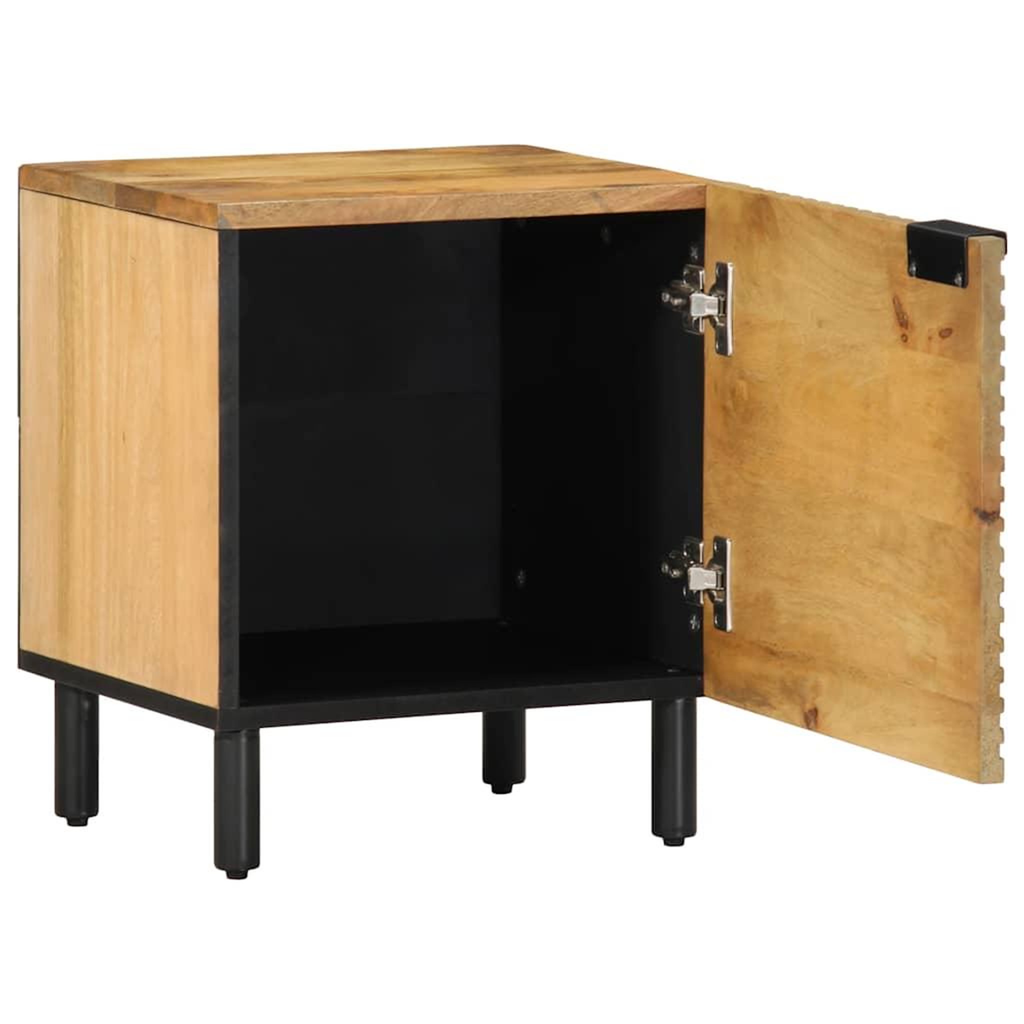 Voir la diapositive 2 : VIDAXL Table de chevet marron 40x33x46 cm bois de manguier solide