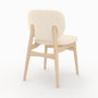 Voir la diapositive 5 : MAISON PAVANE Lot de 2 chaises en tissu bouclé beige-Paulette