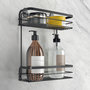 Voir la diapositive 3 : Metaltex Metaltex Etagere de douche a 2 niveaux Noir
