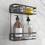 Voir la diapositive 3 : Metaltex Metaltex Etagere de douche a 2 niveaux Noir