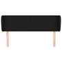 Voir la diapositive 3 : VIDAXL Tete de lit avec oreilles Noir 147x23x78/88 cm Tissu