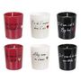 Voir la diapositive 1 : Paris Prix Coffret 6 Bougies Parfumées  Mots d'Amour  31g Noir