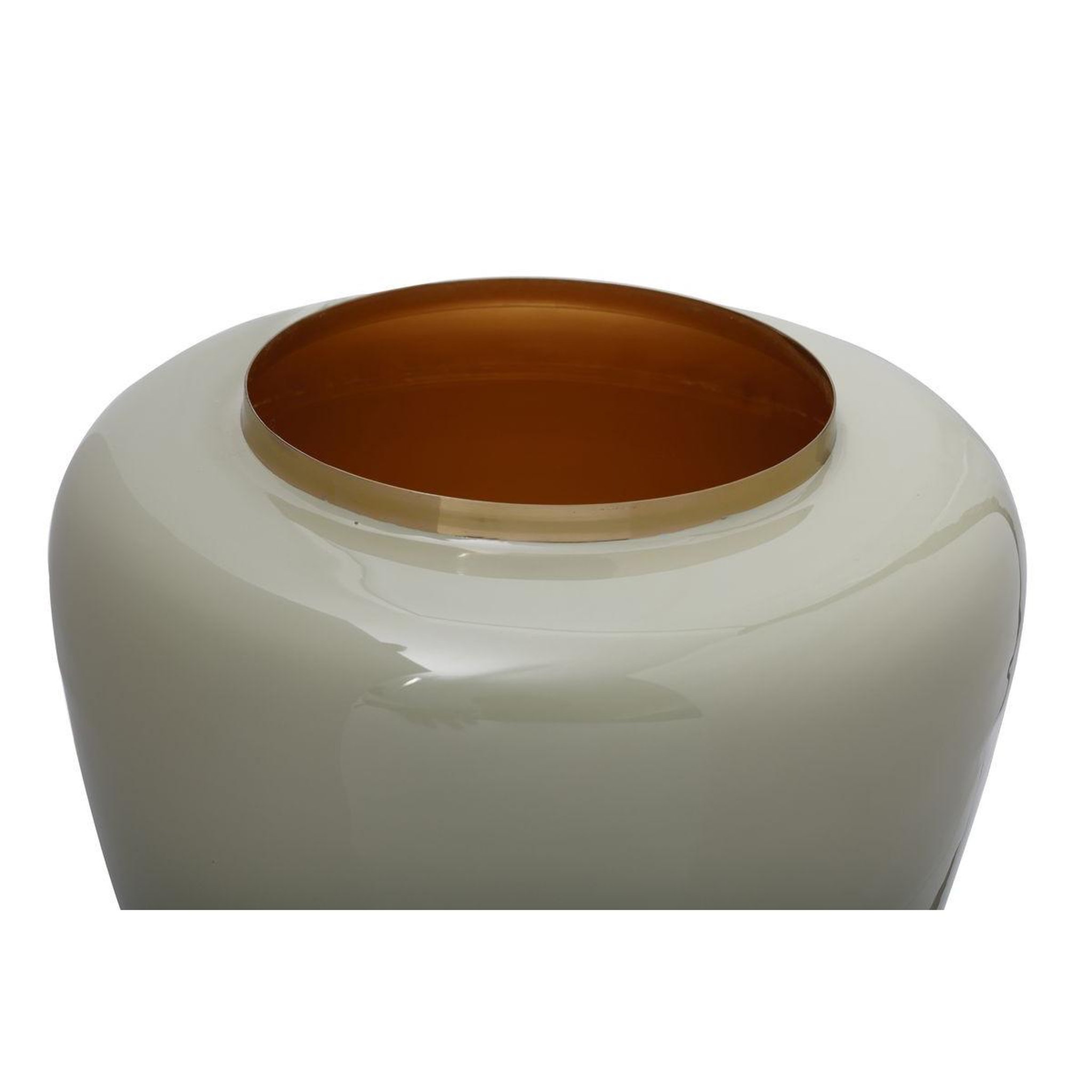 Voir la diapositive 2 : Paris Prix Vase rond design  tribuna  36cm menthe & or