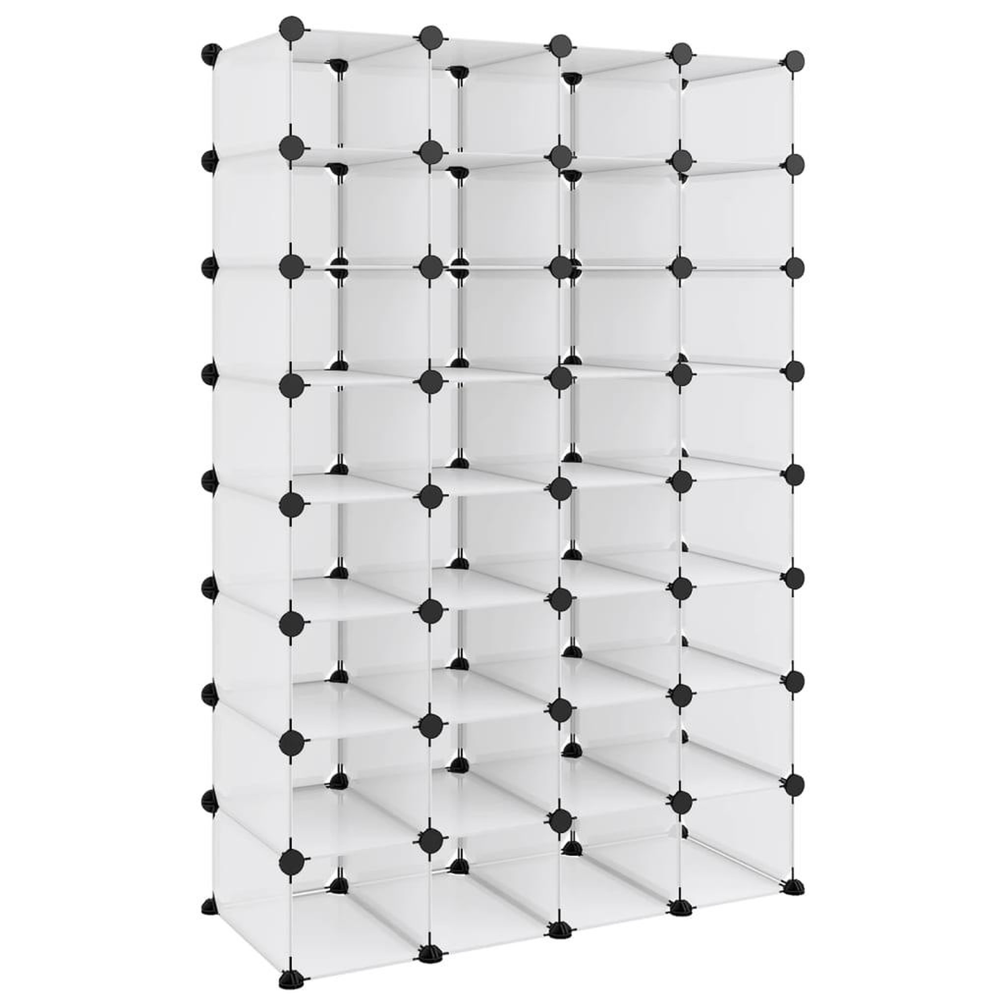 Voir la diapositive 2 : VIDAXL Etagere a chaussures Transparent 93x36,5x140 cm PP