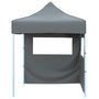 Voir la diapositive 2 : VIDAXL Tente de reception pliable avec 2 parois 2x2 m Acier Anthracite