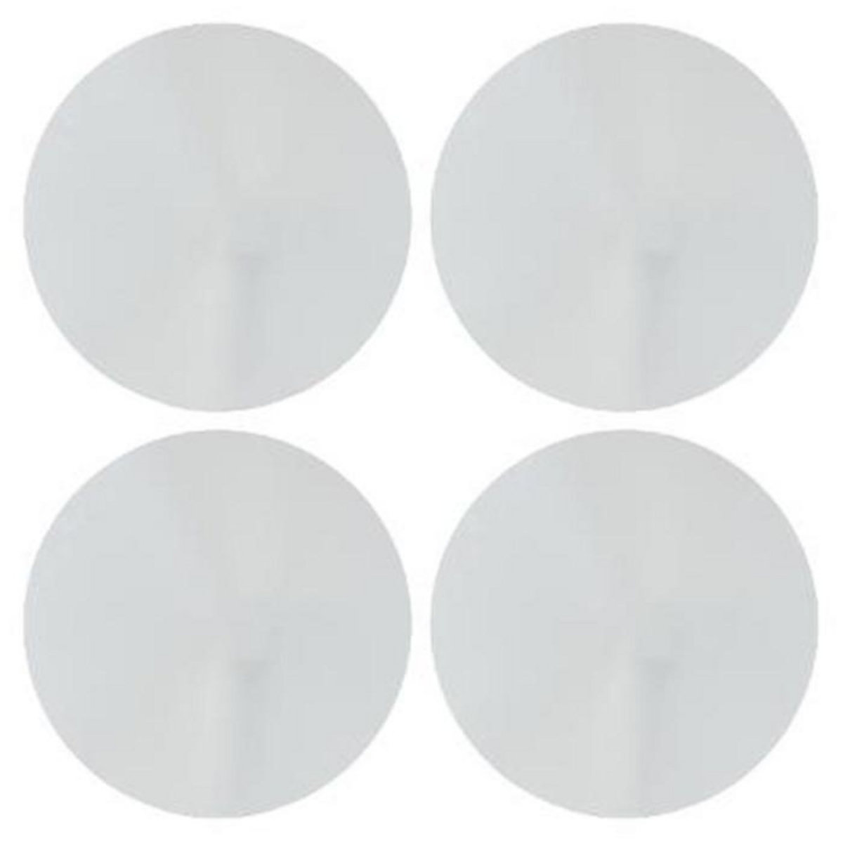 ATMOSPHERA Lot de 4 Miroirs Adhésifs  Rond  30x30cm Argent