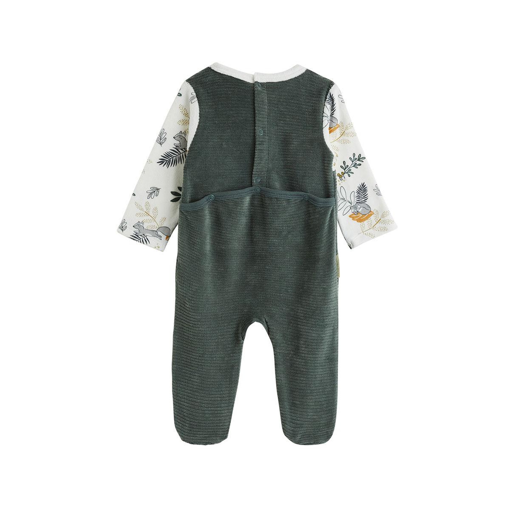 Voir la diapositive 2 : Petit Béguin Pyjama bébé en velours elliott