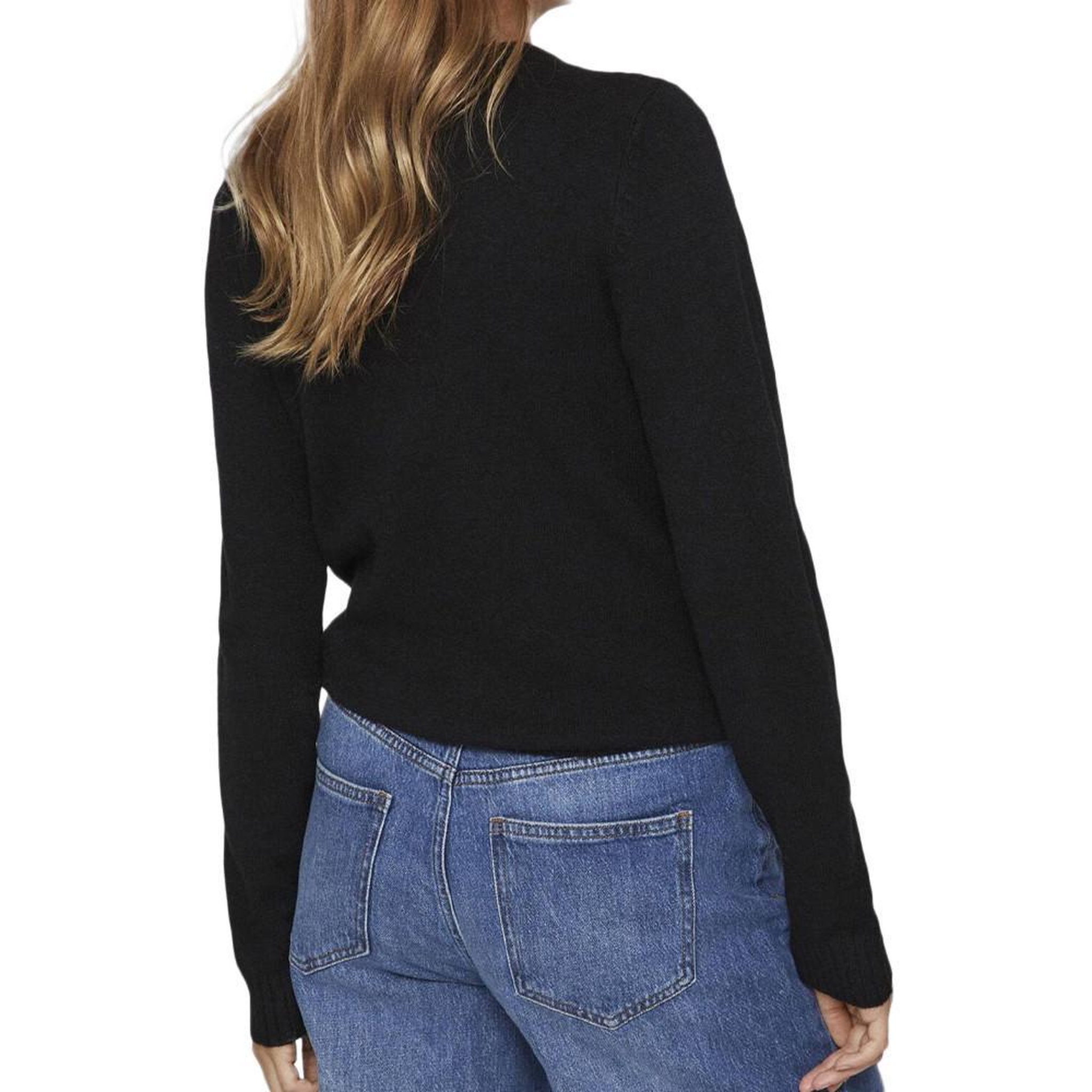 Voir la diapositive 2 : Vila Pull Col V Noir Femme Vila 69