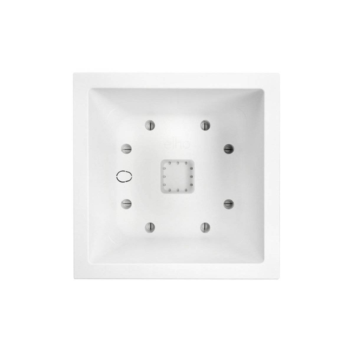 ELHO Jardinière carré en plastique 30 x 30 cm Elho Vivo Next Square blanc