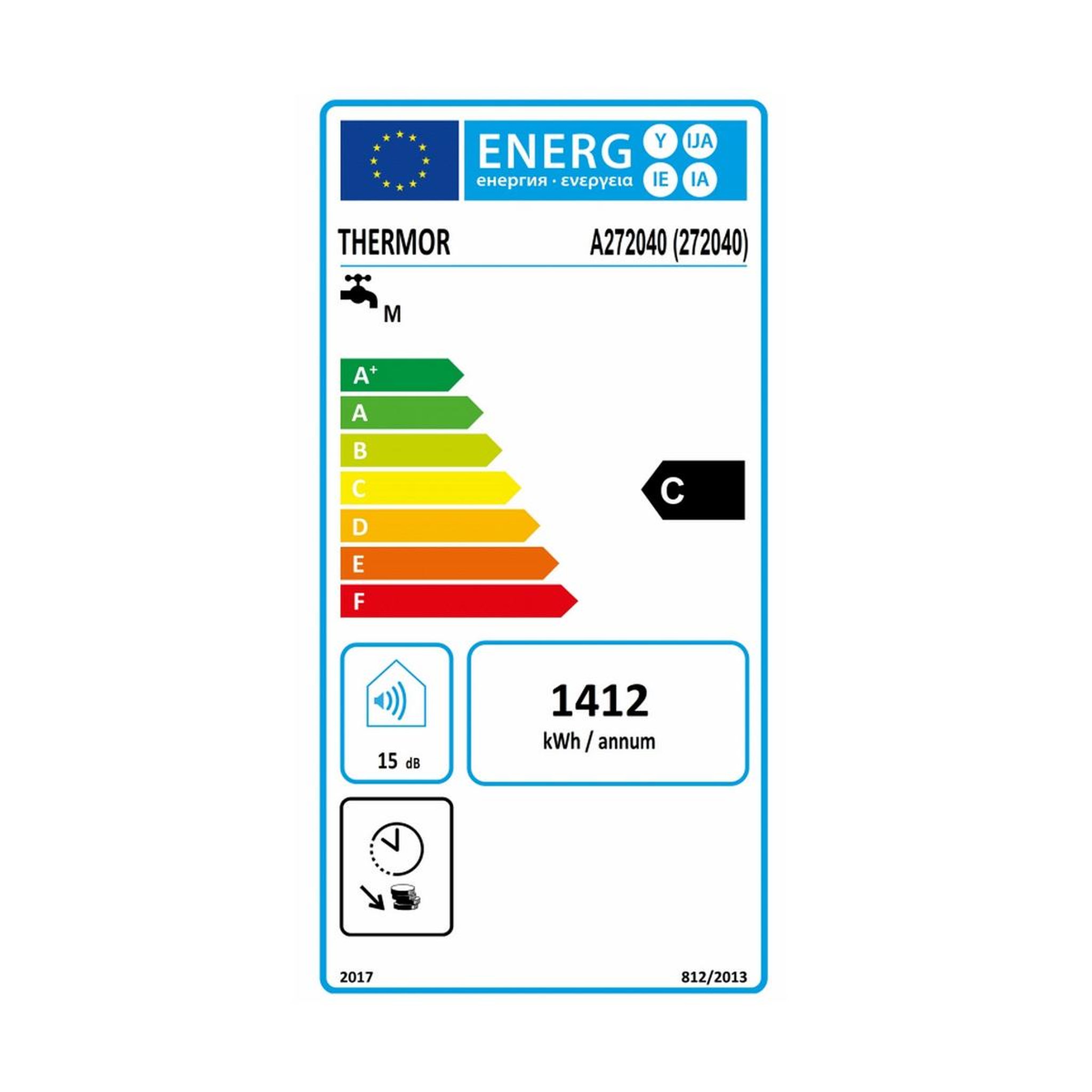 Voir la diapositive 2 : Thermor Chauffe-eau électrique 200l vertical sur socle - 272040