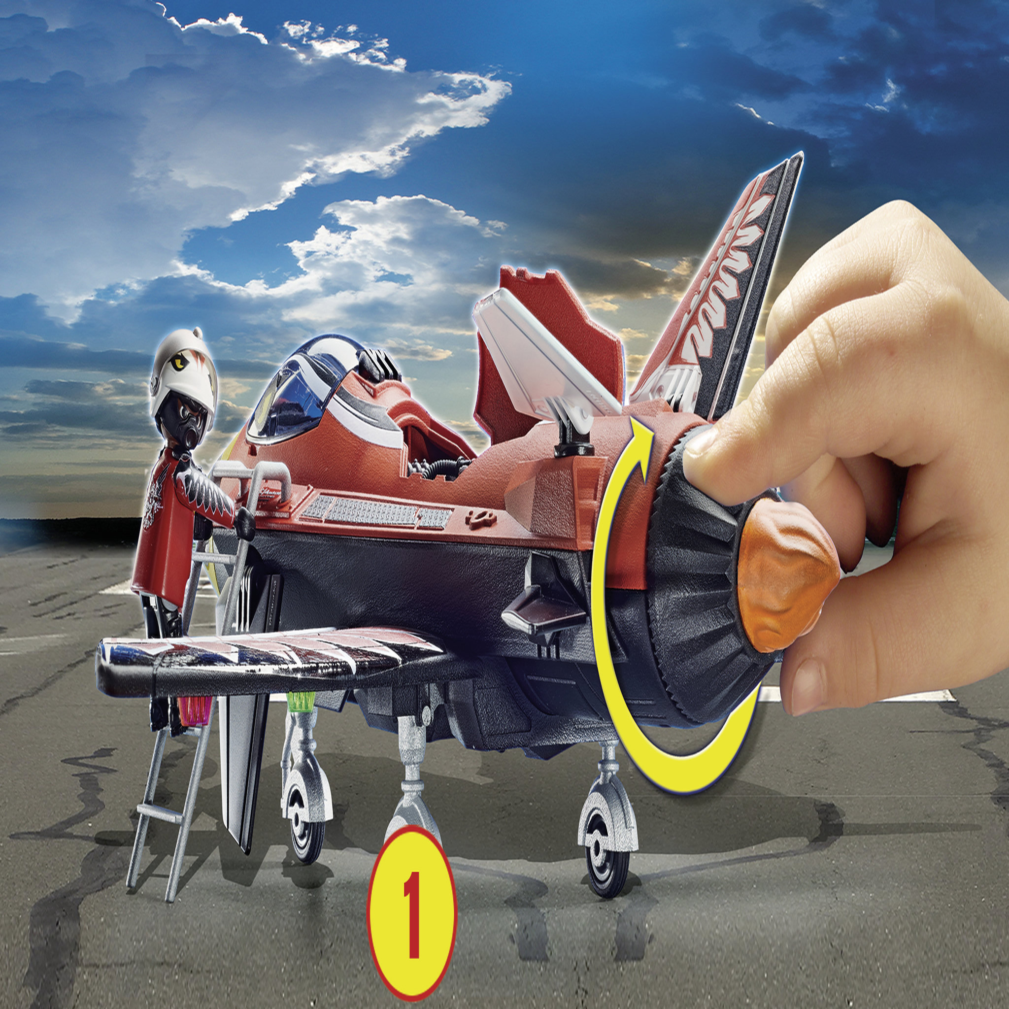 Voir la diapositive 3 : PLAYMOBIL 70832 - Air Stuntshow Jet "Aigle"