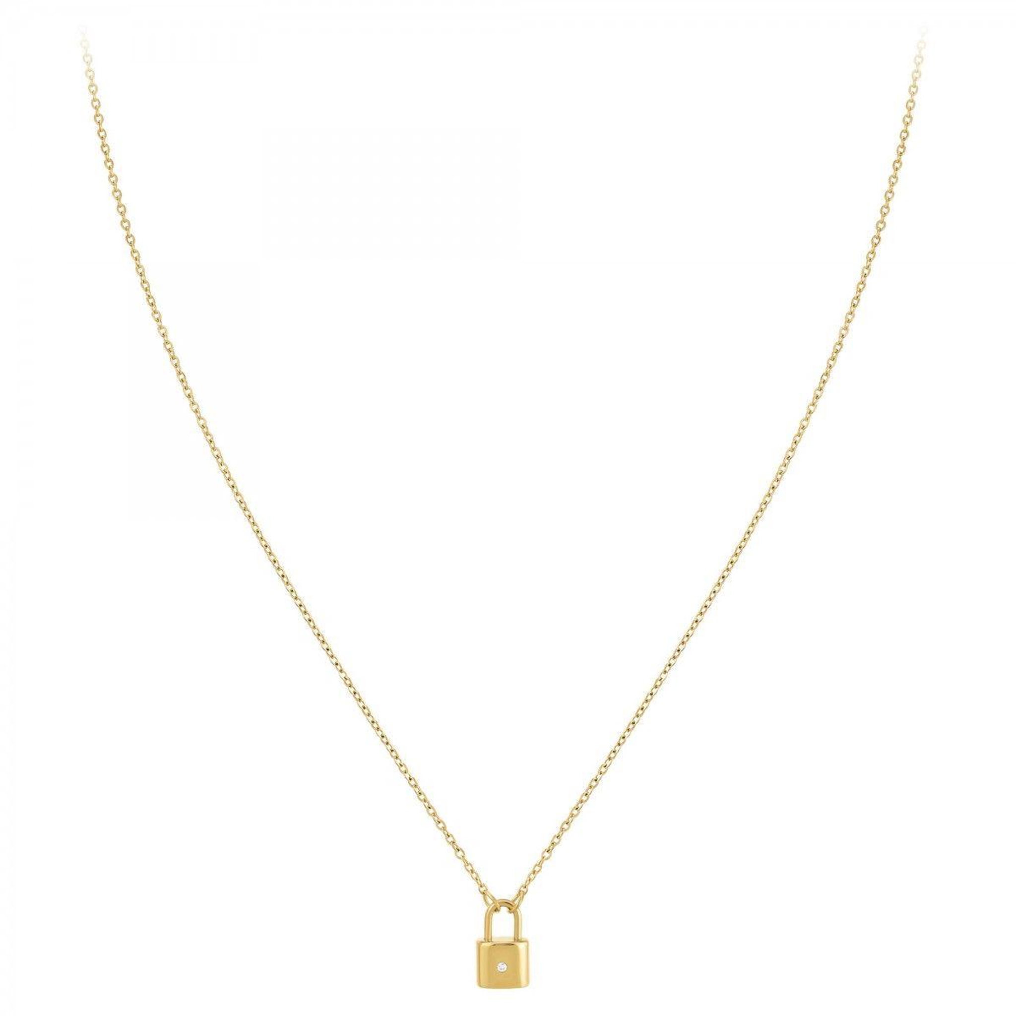 Voir la diapositive 3 : SC BOHEME Collier cadenas par SC Bohème orné d'un véritable diamant