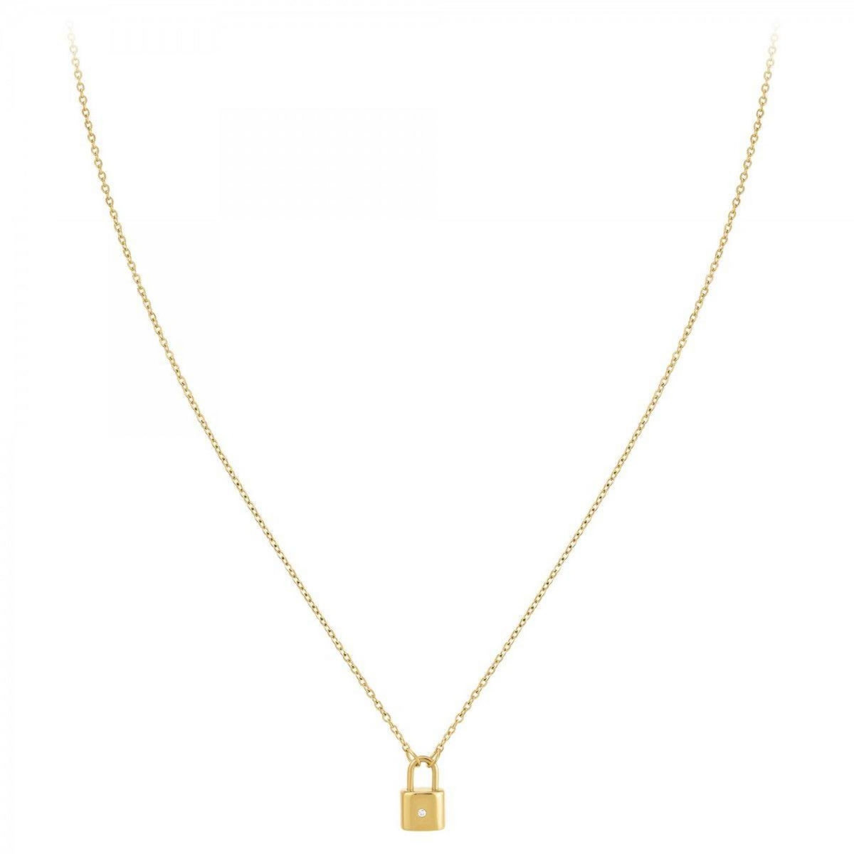 SC BOHEME Collier cadenas par SC Bohème orné d'un véritable diamant