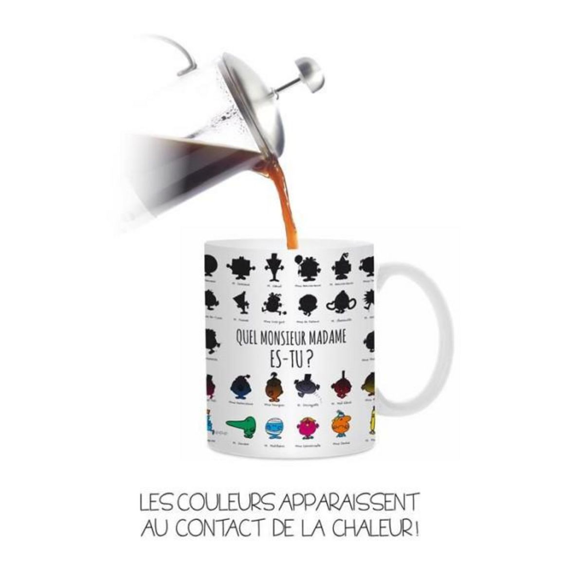 Paris Prix Mug Magique  Monsieur & Madame®  12cm Blanc